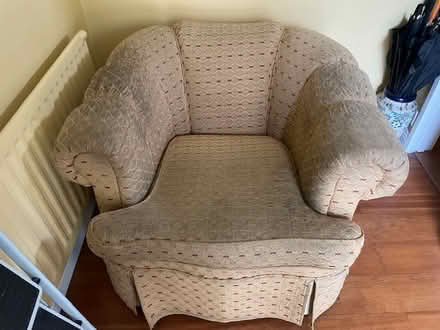 Photo of free 3 seater Sofa and Club Chair (Dublin 18) #2