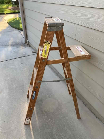 Photo of free 4 ft. Wooden Ladder (Tega Cay, SC) #2