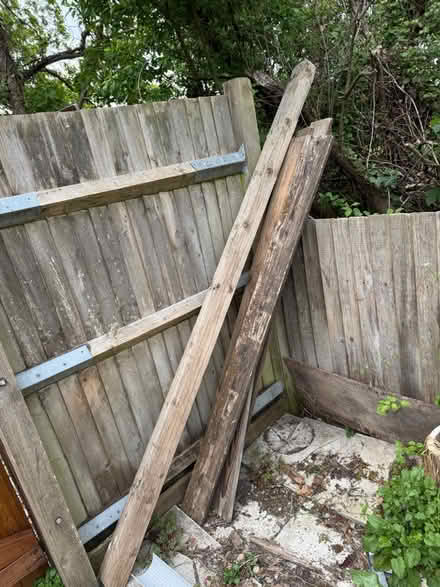 Photo of free Wood 8ft x 4” x3” + planks of wood (BN7) #1