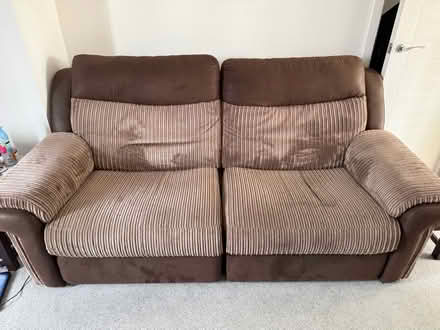 Photo of free 3 Seater Manual Recliner Sofa (Hinckley and Bosworth LE10) #1