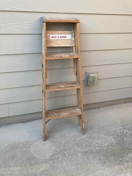 Photo of free 4 ft. Wooden Ladder (Tega Cay, SC) #1