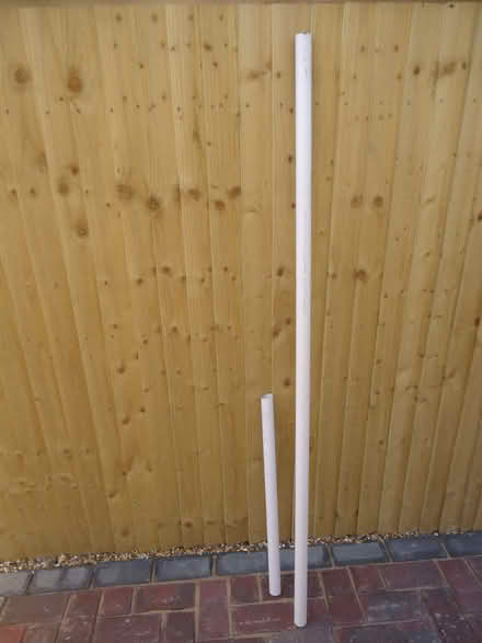 Photo of free White plastic pipe, 2 lengths (Willingdon BN20) #1