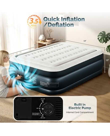 Photo of free Double mattress with inbuilt pump (Leeds LS10) #1