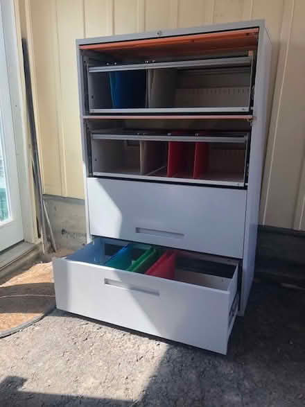 Photo of free 4 drawer metal filing cabinet (Beacon Hill North) #2