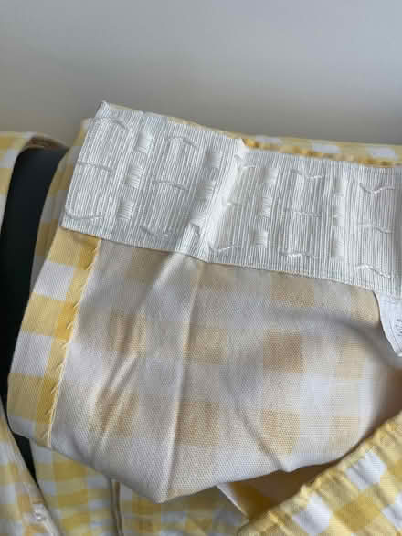 Photo of free Pair yellow curtains (Waterlooville) #2