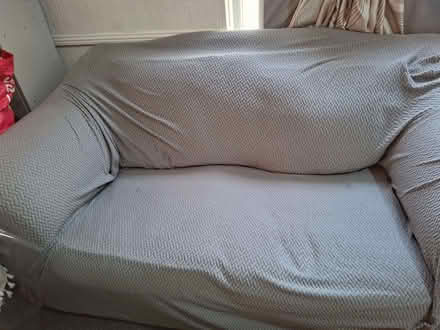Photo of free Cream fabric sofa (Elm Park RM12) #3
