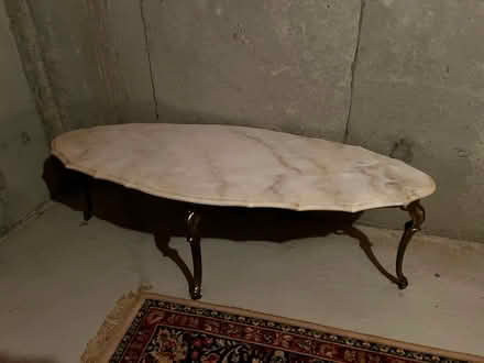 Photo of free Oval Marble top coffee table (streetsville) #1