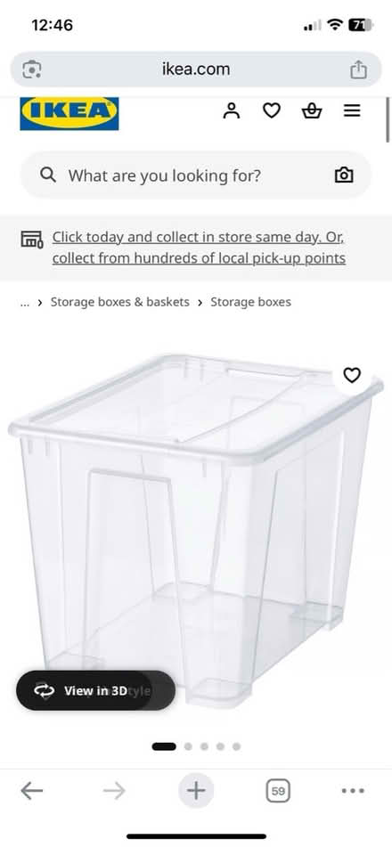 Photo of Large plastic storage boxes (W4) #1