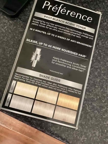 Photo of free L’Oreal Platinum Ice toner (Bedfont TW14) #2