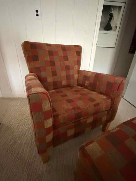 Photo of free Ethan Allen Chair and Ottomam (Silver Spring (off of E.Wayne)) #2