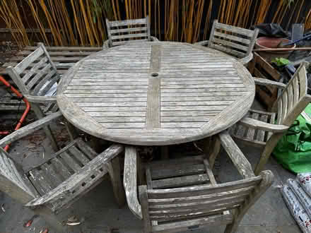 Photo of free Outside table and chair set (Melbourn SG8) #2