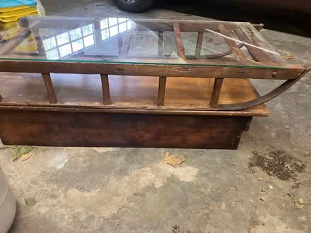 Photo of free Antique (?) sleigh table (Gerrish Island, Kittery Point) #1