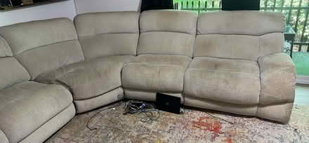 Photo of free Beige L - sectional recliner (Reston) #2