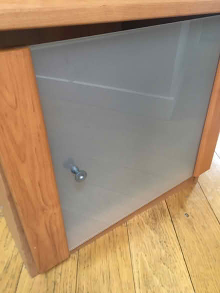 Photo of free Wood and glass cabinet (Altrincham 2DP) #2