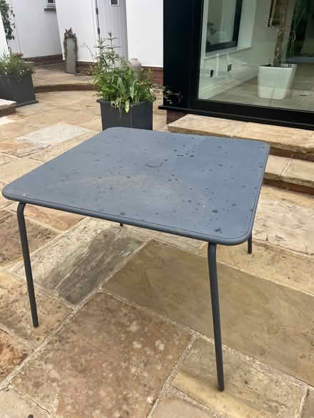 Photo of free 2 grey metal garden tables (Wildernesse TN15) #2
