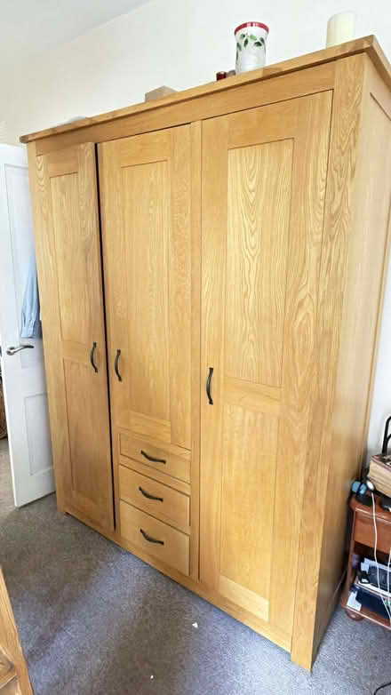 Photo of free Light Oak Three Door Next Wardrobe with Central Doors (Clerkenwell WC1X) #1