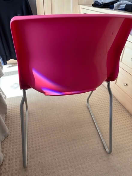 Photo of free Pink Plastic Chair with Metal Legs (Matlock DE4) #3
