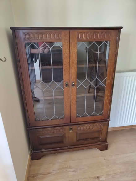 Photo of free Glass door book shelf with drawer (Garstang PR3) #1