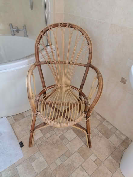 Photo of free Wicker bamboo type chair (Garstang PR3) #4