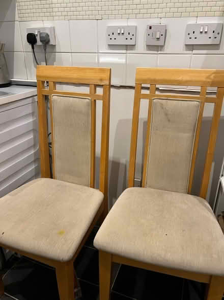 Photo of free Two solid dining chairs (Glasgow city centre G1) #1