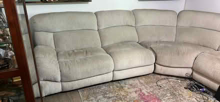 Photo of free Beige L - sectional recliner (Reston) #1
