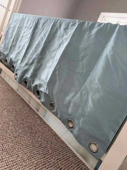 Photo of free Two curtains with metal hoop tops (Bridlington YO16) #1