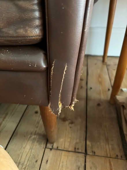 Photo of free Vintage Danish leather sofa (Hove Station area BN3) #2