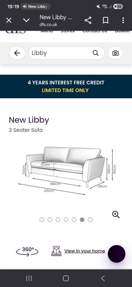 Photo of free Three Seater Sofa (Putney Heath SW19) #2