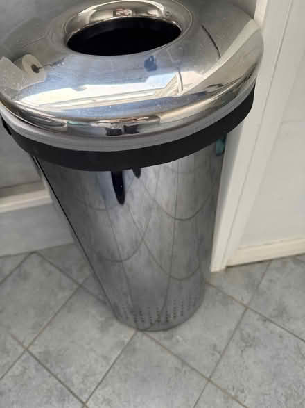 Photo of free Silver coloured laundry basket (Barnes SW13) #1