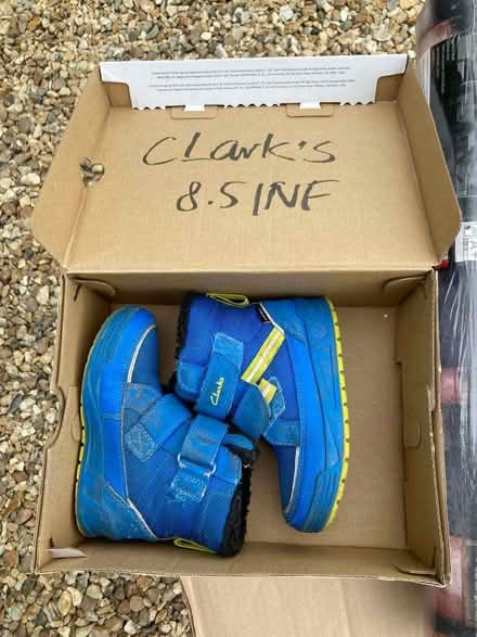 Photo of free Clarks blue toddler boots (St Ives PE27) #1