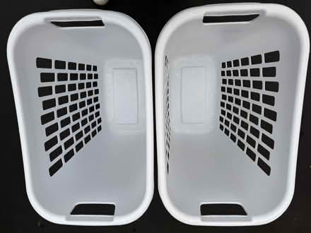 Photo of free 2 identical tall laundry baskets (1075 Valencia Avenue) #3
