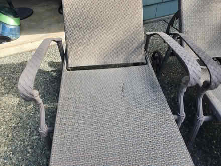 Photo of free Iron Deck Chaise Lounge Chairs (2) (Mercer Island First Hill) #2