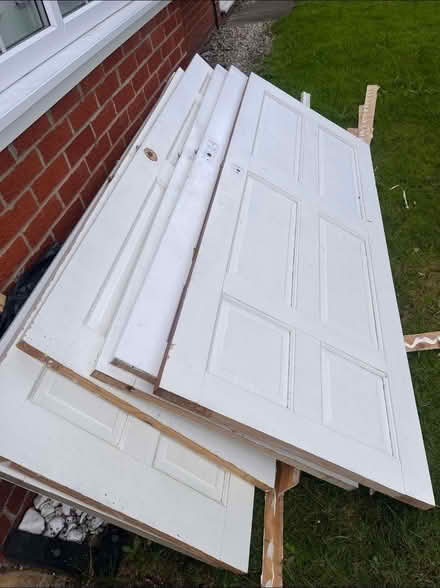 Photo of free 5 solid wood interior doors (Old Swan L13) #1