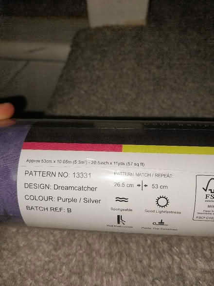 Photo of free Purple wallpaper one roll (Woodside TF7) #3