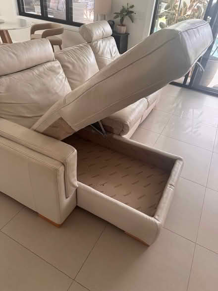 Photo of free 3 seater leather lounge (Paradise Point QLD 4216) #3