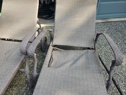 Photo of free Iron Deck Chaise Lounge Chairs (2) (Mercer Island First Hill) #3