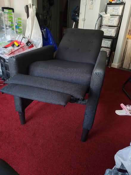 Photo of free Dark grey small bedroom chair (Willington Quay NE28) #4