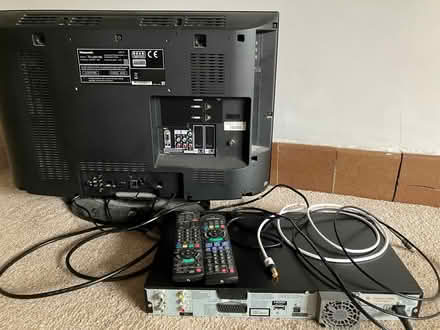 Photo of free Panasonic 26” TV & DVD-R with remotes (Hartington SK17) #1