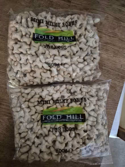 Photo of free 2 unopened large bagsmini dog bones (RG2 Shinfield) #1