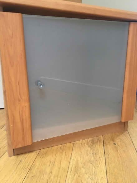 Photo of free Wood and glass cabinet (Altrincham 2DP) #1