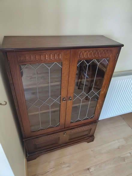 Photo of free Glass door book shelf with drawer (Garstang PR3) #2