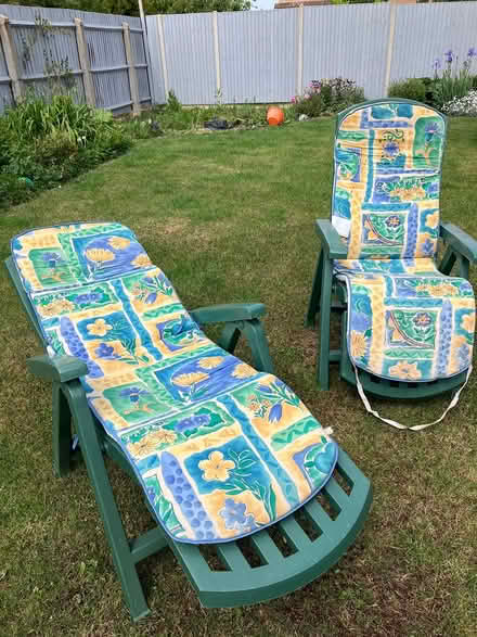 Photo of free Green recliner chairs (Bedford MK41) #2