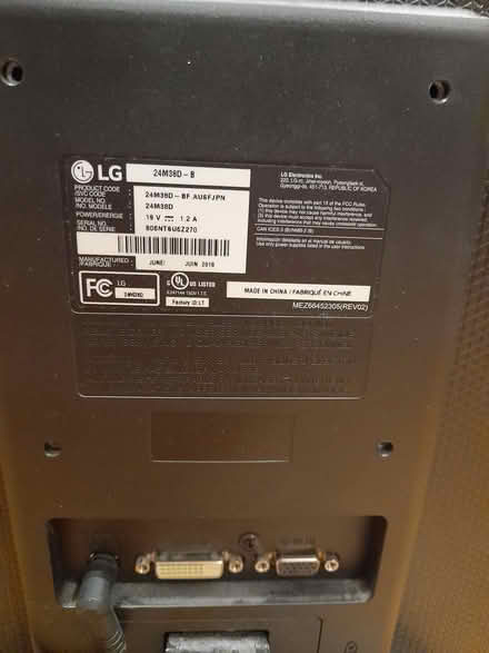 Photo of free 24 Inch LG Monitor (16th Ave/Ninth Line (Markham)) #3