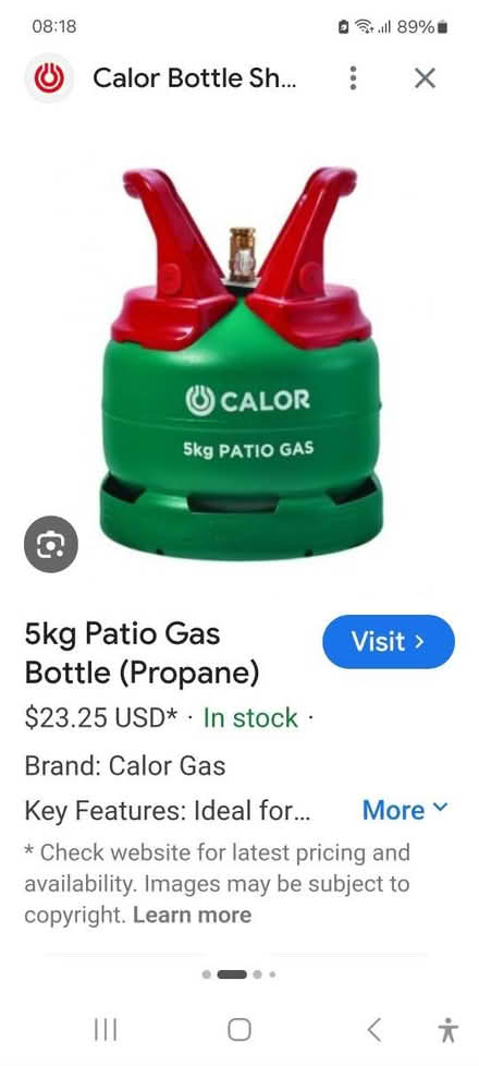 Photo of 5kg patio gas bottle (Birmingham South B31) #1