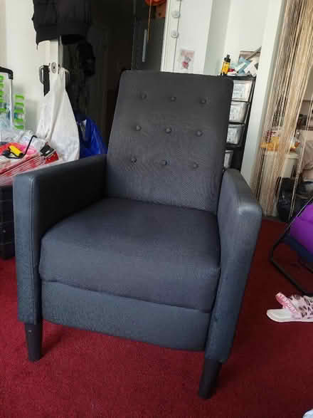 Photo of free Dark grey small bedroom chair (Willington Quay NE28) #1