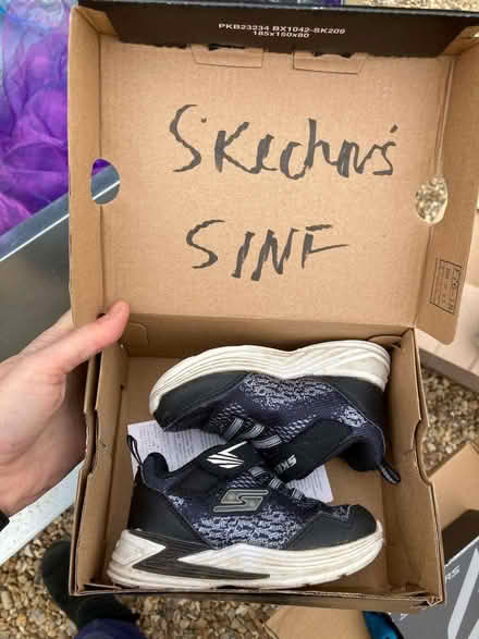 Photo of free Skechers black/grey toddler trainers (St Ives PE27) #1