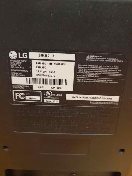 Photo of free 24 Inch LG Monitor (16th Ave/Ninth Line (Markham)) #2