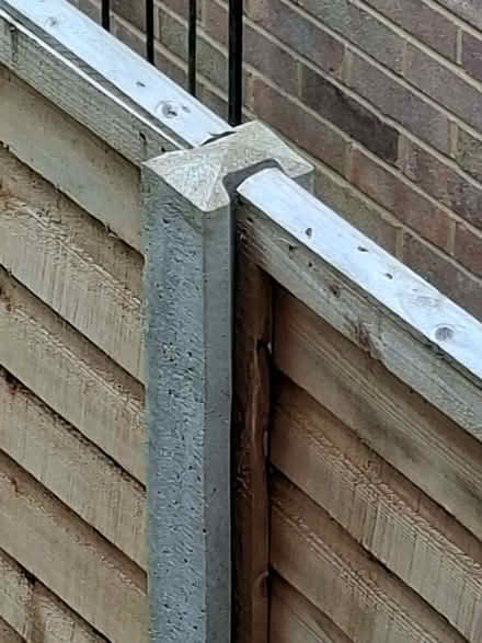 Photo of free 1 unused 8ft concrete fence post (New Haw KT14) #2