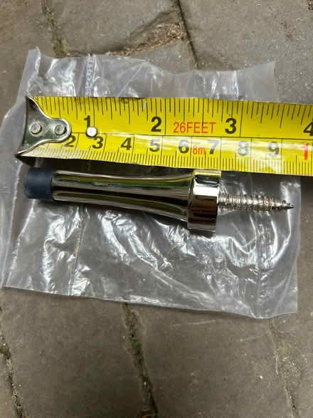 Photo of free Unused chrome doorstop (Tooting Bec/Balham SW17) #2