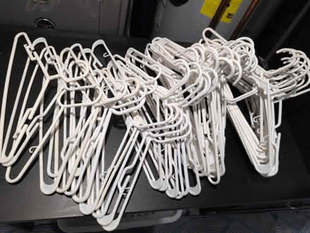 Photo of free White plastic hangers (Brentwood) #1